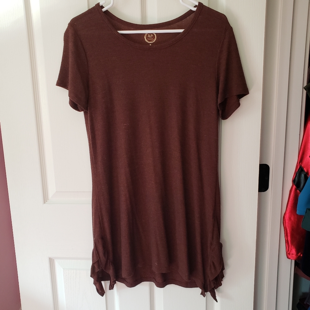 Women's Ruffle Tunic - Picture 2 of 5